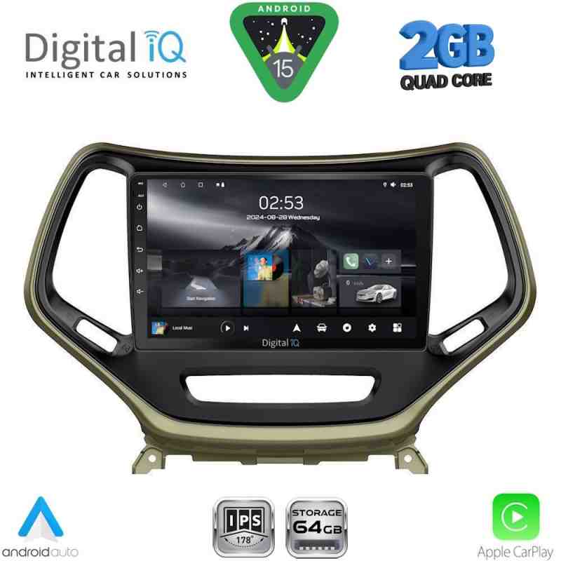 DIGITAL IQ RSD 1273_CPA (10inc) MULTIMEDIA TABLET for JEEP  CHEROKEE mod. 2014-2026
