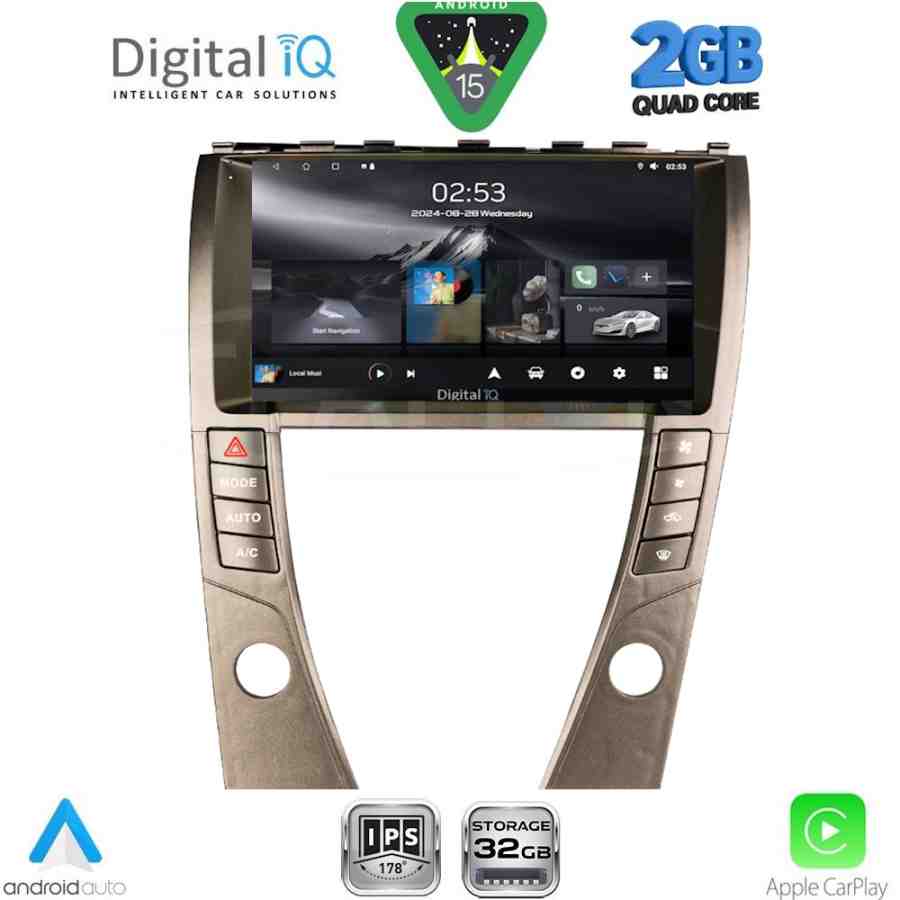 DIGITAL IQ RSD 1342B_CPA (9inc) MULTIMEDIA TABLET for LEXUS ES mod. 2006-2013