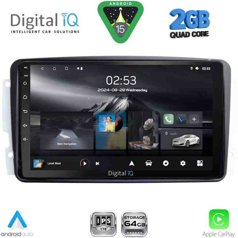 DIGITAL IQ RSD 1401_CPA (9inc) MULTIMEDIA TABLET for MERCEDES CLK (W209) mod. 2000-2004
