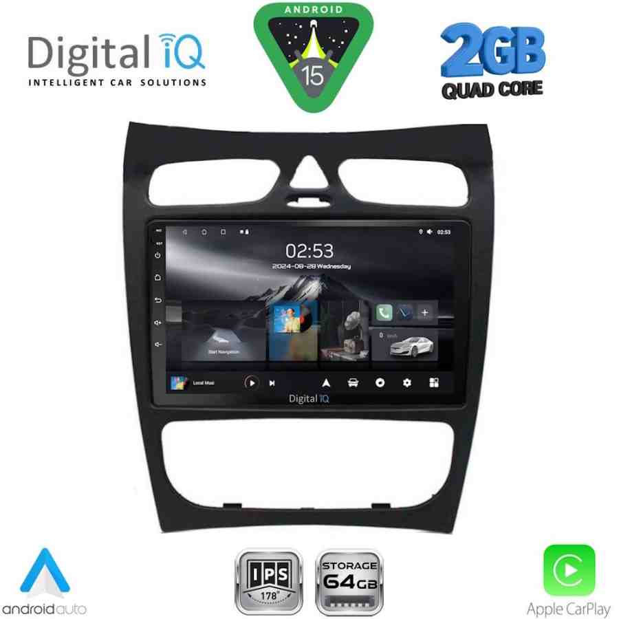 DIGITAL IQ RSD 1406_CPA (9inc) MUTIMEDIA TABLET for MERCEDES CLK (W209) mod. 2000-2004