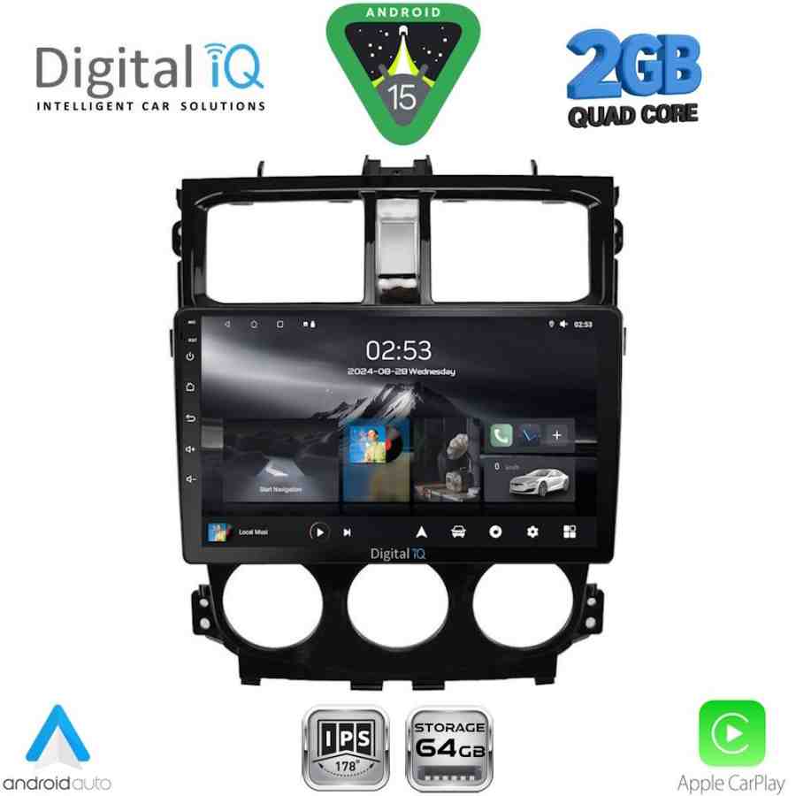 DIGITAL IQ RSD 1435_CPA (9inc) MULTIMEDIA TABLET for MITSUBISHI COLT mod. 2013-2023