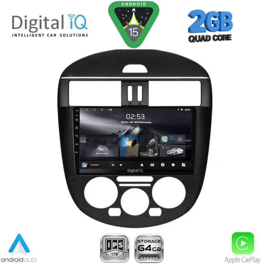 DIGITAL IQ RSD 1465AC_CPA (9inc) MULTIMEDIA TABLET for NISSAN TIIDA mod. 2013-2023 with A/C