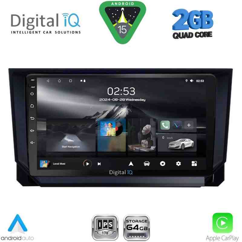 DIGITAL IQ RSD 1573_CPA (9inc) MULTIMEDIA TABLET for SEAT ARONA - IBIZA mod. 2018-2026