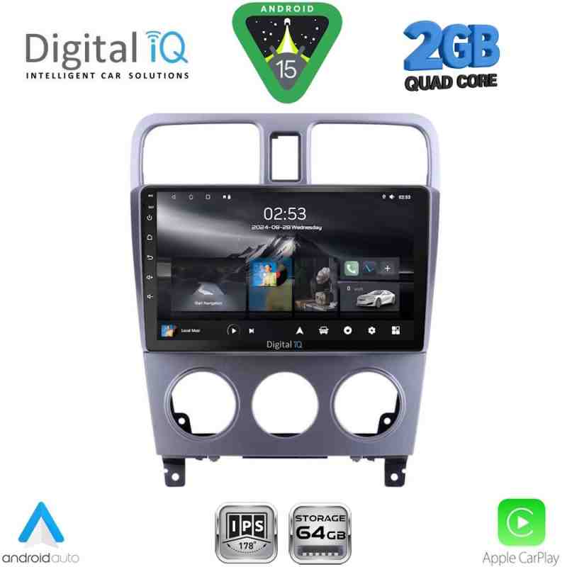 DIGITAL IQ RSD 1661_CPA (9inc) MULTIMEDIA TABLET for SUBARU FORESTER  mod. 2002-2008
