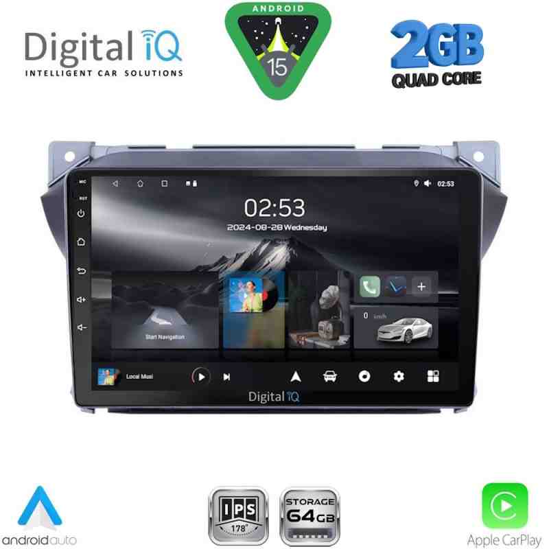 DIGITAL IQ RSD 1670_CPA (9inc) MULTIMEDIA TABLET for SUZUKI ALTO - NISSAN PIXO mod. 2009-2014