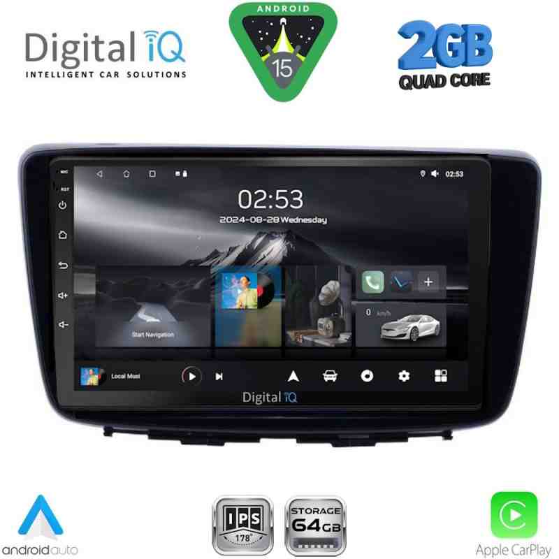 DIGITAL IQ RSD 1672_CPA (9inc) MULTIMEDIA TABLET for SUZUKI BALENO mod. 2016-2022
