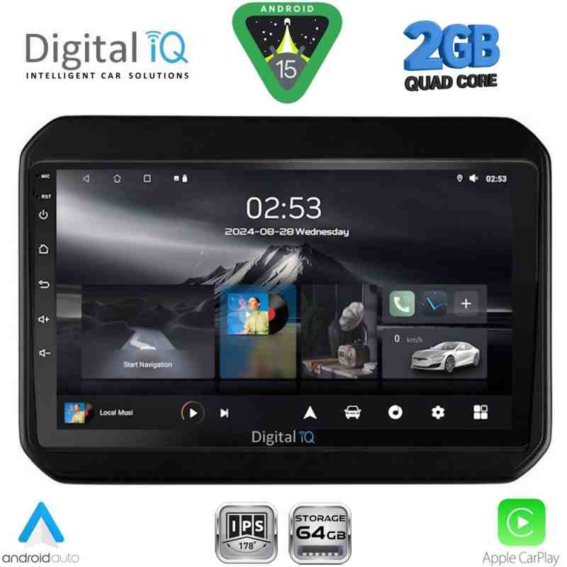 DIGITAL IQ RSD 1676_CPA (9inc) MULTIMEDIA TABLET for SUZUKI IGNIS mod. 2016-2026