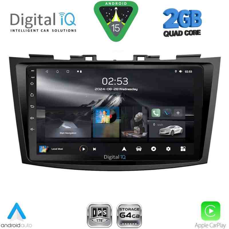 DIGITAL IQ RSD 1685_CPA (9inc) MULTIMEDIA TABLET for SUZUKI SWIFT mod. 2011-2016