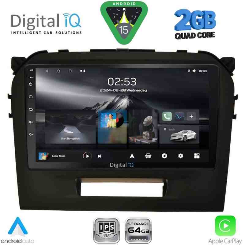 DIGITAL IQ RSD 1697_CPA (9inc) MULTIMEDIA TABLET for SUZUKI VITARA mod. 2016-2025