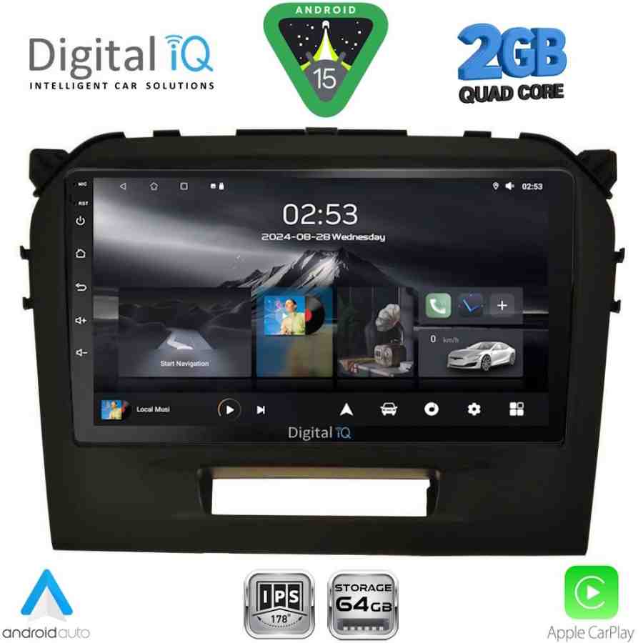 DIGITAL IQ RSD 1697_CPA (9inc) MULTIMEDIA TABLET for SUZUKI VITARA mod. 2016-2025