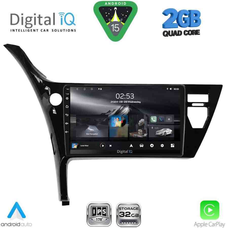 DIGITAL IQ RSD 1703B_CPA (10inc) MULTIMEDIA TABLET for TOYOTA AURIS mod. 2015-2021