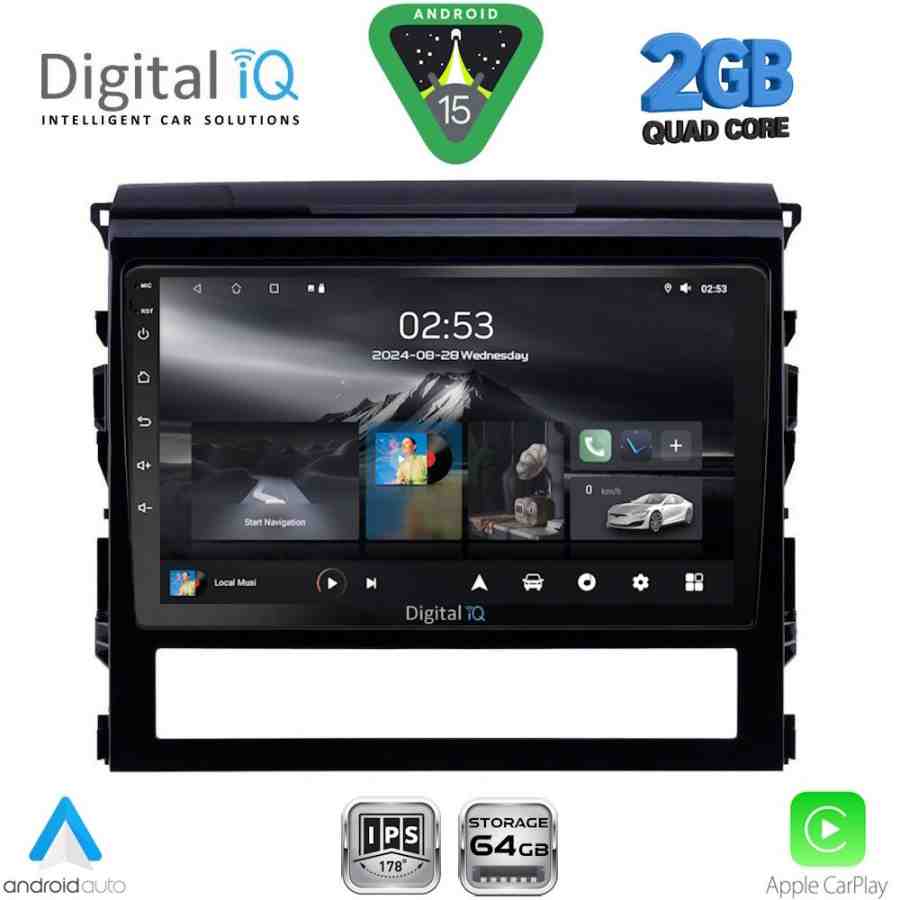 DIGITAL IQ RSD 1725_CPA (9inc) MULTIMEDIA TABLET for TOYOTA LANDCRUISER mod. 2016-2019