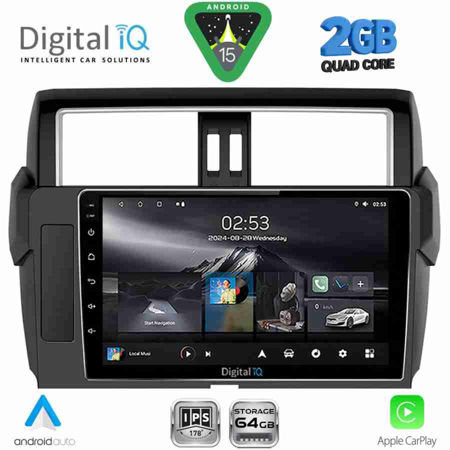 DIGITAL IQ RSD 1777_CPA (10inc) MULTIMEDIA TABLET for TOYOTA PRADO mod. 2014-2017