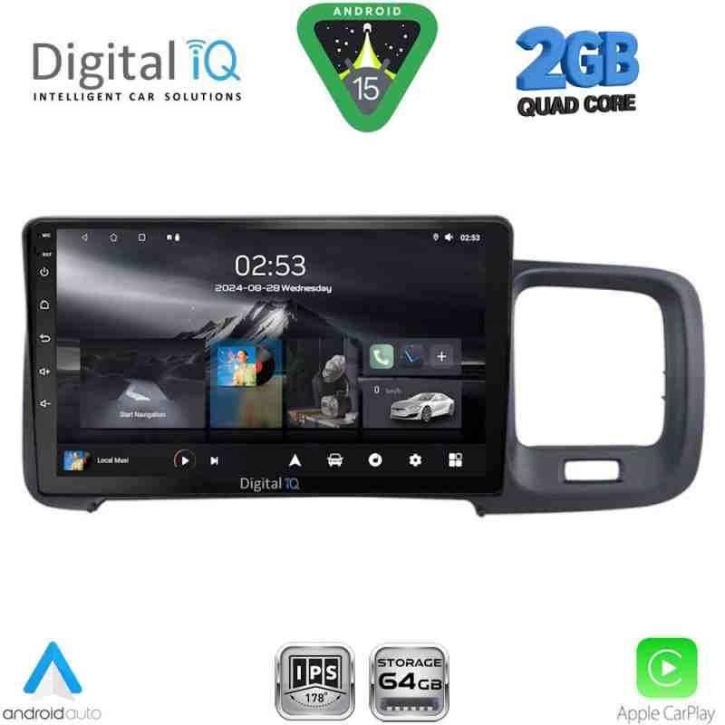 DIGITAL IQ RSD 1785_CPA (9inc) MULTIMEDIA TABLET for VOLVO S60 mod. 2010-2018