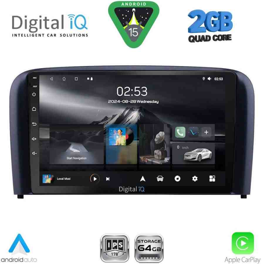 DIGITAL IQ RSD 1786_CPA (9inc) MULTIMEDIA TABLET for VOLVO S80 mod. 1998-2006