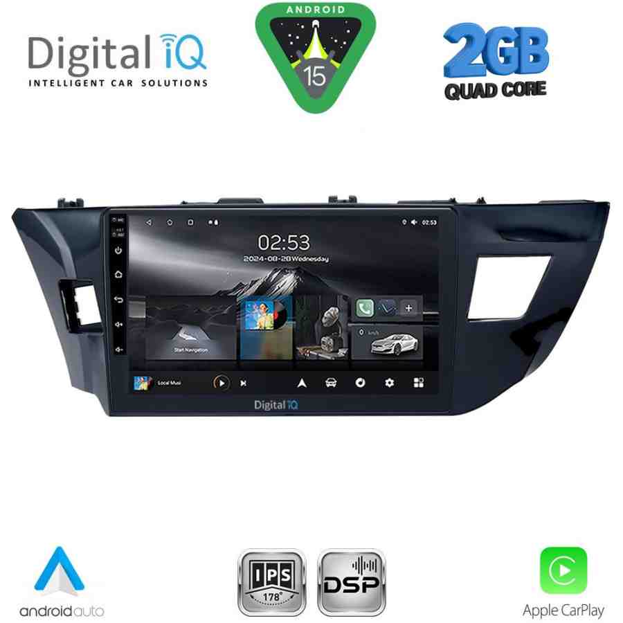 DIGITAL IQ RSD 1714MD_CPA (10inc) MULTIMEDIA TABLET for TOYOTA COROLLA mod. 2013-2016