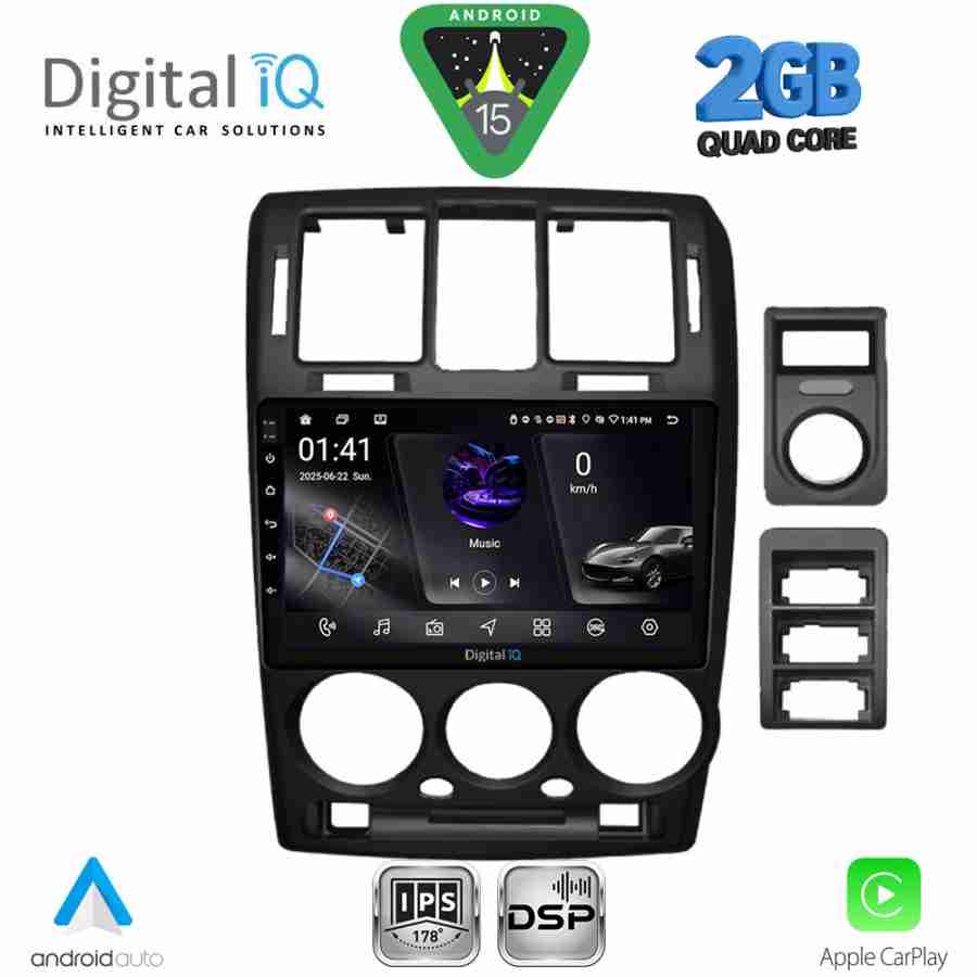 DIGITAL IQ RSF 4222BL_CPA (9inc) MULTIMEDIA TABLET for HYUNDAI GETZ mod. 2002-2011 (BLACK)
