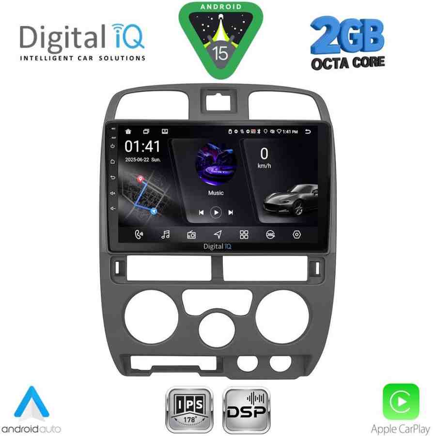 DIGITAL IQ RSF 4253GR_CPA (9inc) MULTIMEDIA TABLET for ISUZU D-MAX mod. 2002-2008 (GREY)
