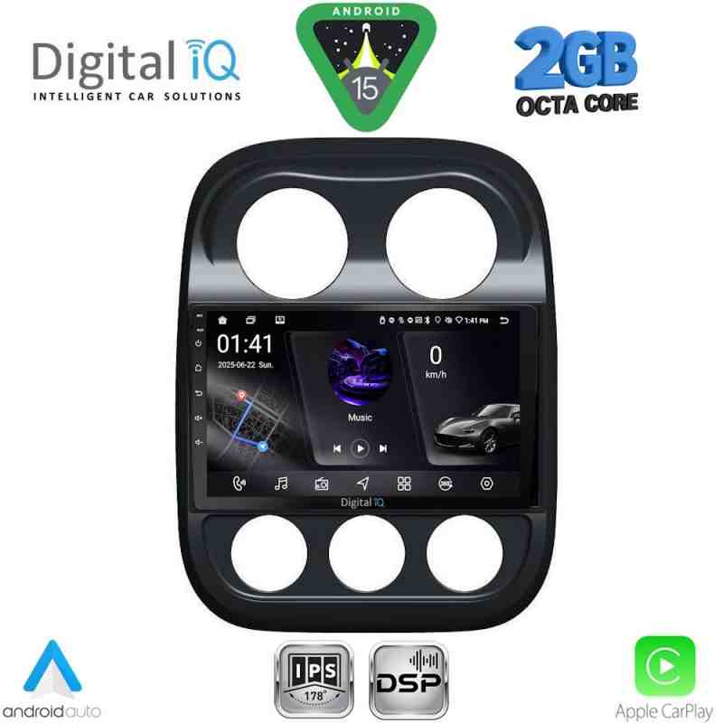 DIGITAL IQ RSF 4277_CPA (10inc) MULTIMEDIA TABLET for JEEP COMPASS - PATRIOT mod. 2007-2016