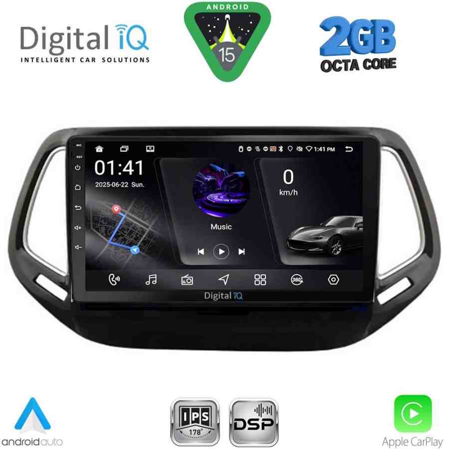 DIGITAL IQ RSF 4278_CPA (10inc) MULTIMEDIA TABLET for JEEP COMPASS mod. 2016-2021