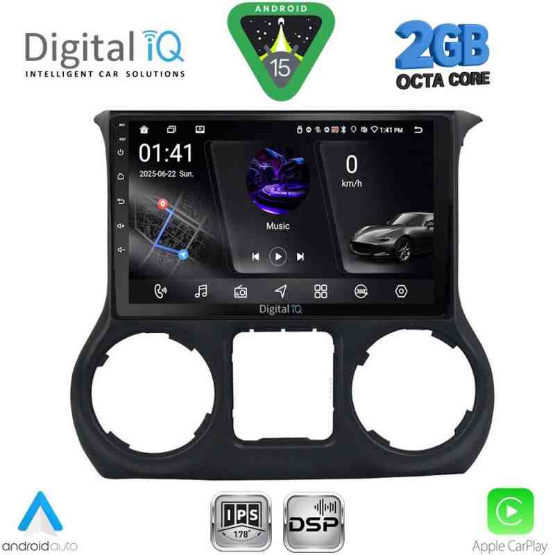 DIGITAL IQ RSF 4296_CPA (10inc) MULTIMEDIA TABLET for JEEP WRANGLER  mod. 2014-2017