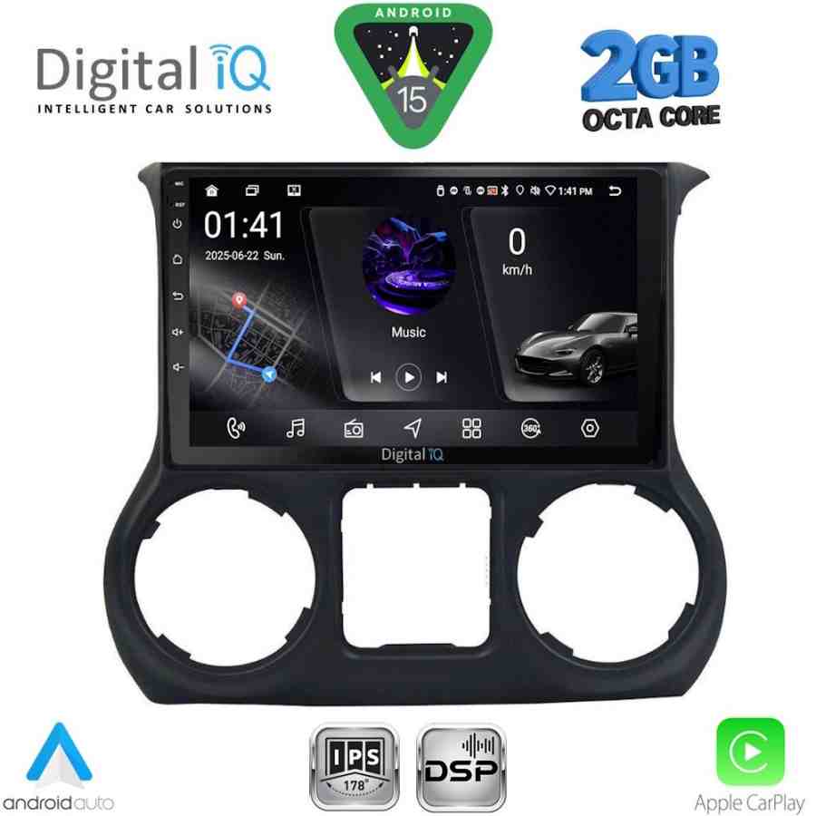 DIGITAL IQ RSF 4296_CPA (10inc) MULTIMEDIA TABLET for JEEP WRANGLER  mod. 2014-2017
