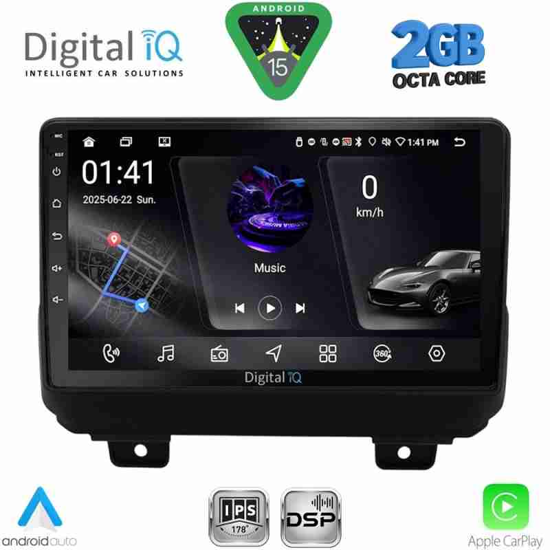 DIGITAL IQ RSF 4298_CPA (9inc) MULTIMEDIA TABLET for JEEP WRANGLER mod. 2018-2026