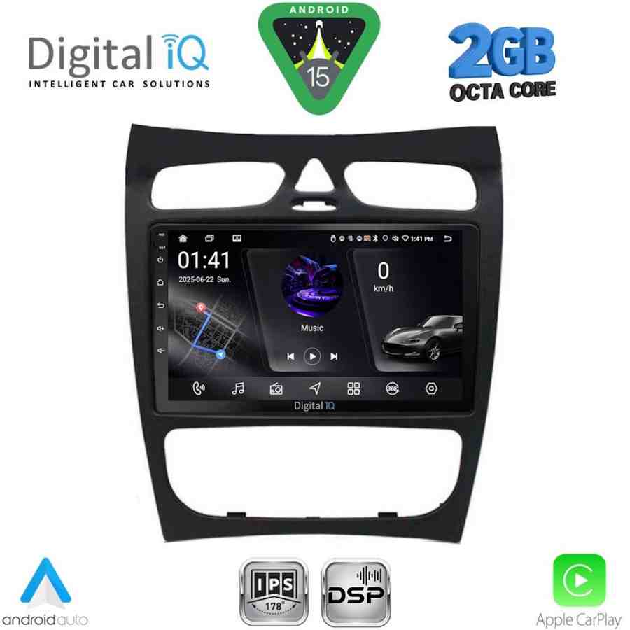 DIGITAL IQ RSF 4406_CPA (9inc) MULTIMEDIA TABLET for MERCEDES CLK (W209) mod. 2000-2004