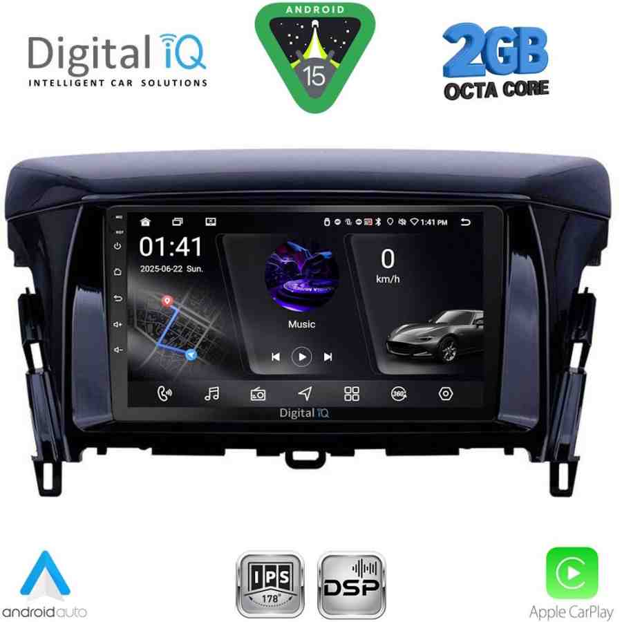 DIGITAL IQ RSF 4432_CPA (9inc) MULTIMEDIA TABLET for MITSUBISHI ECLIPSE CROSS mod. 2018-2026