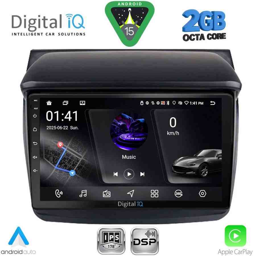 DIGITAL IQ RSF 4436_CPA (9inc) MULTIMEDIA TABLET for MITSUBISHI L200 mod. 2006-2015