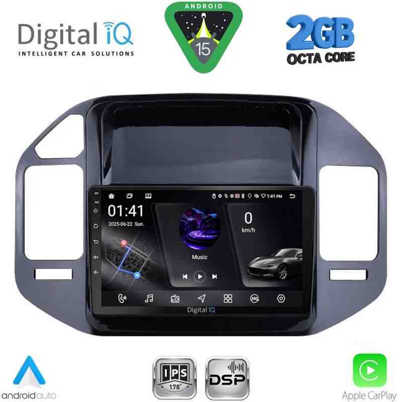 DIGITAL IQ RSF 4444_CPA (9inc) MULTIMEDIA TABLET for MITSUBISHI PAJERO mod. 1999-2006