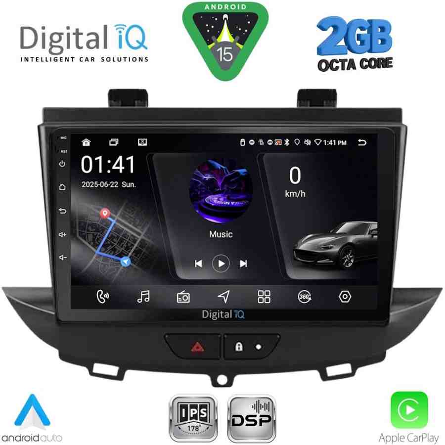 DIGITAL IQ RSF 4490_CPA (9inc) MULTIMEDIA TABLET for OPEL CROSSLAND – GRANDLAND mod. 2017-2025