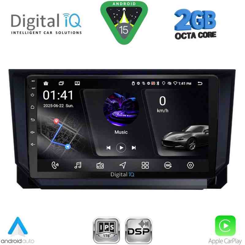 DIGITAL IQ RSF 4573_CPA (9inc) MULTIMEDIA TABLET for SEAT ARONA - IBIZA mod. 2018-2026