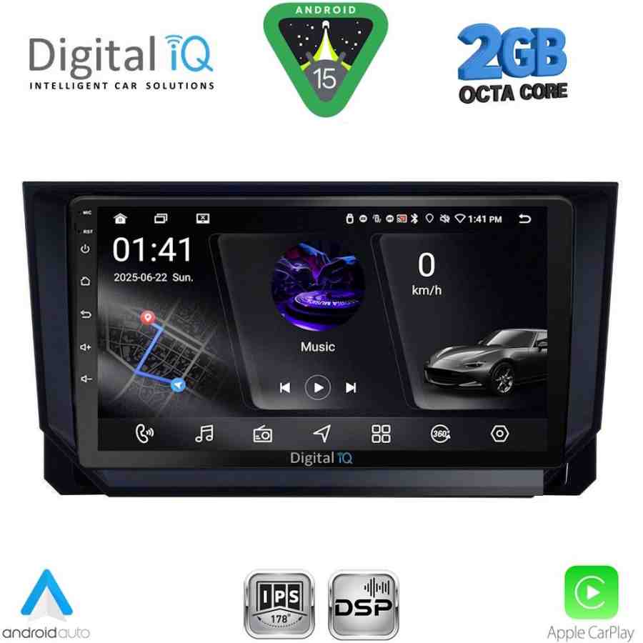 DIGITAL IQ RSF 4573_CPA (9inc) MULTIMEDIA TABLET for SEAT ARONA - IBIZA mod. 2018-2026