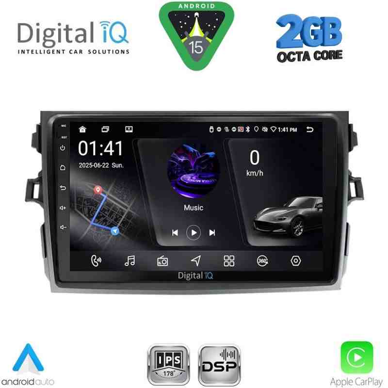 DIGITAL IQ RSF 4713_CPA (9inc) MULTIMEDIA TABLET for TOYOTA COROLLA 4D mod. 2006-2012