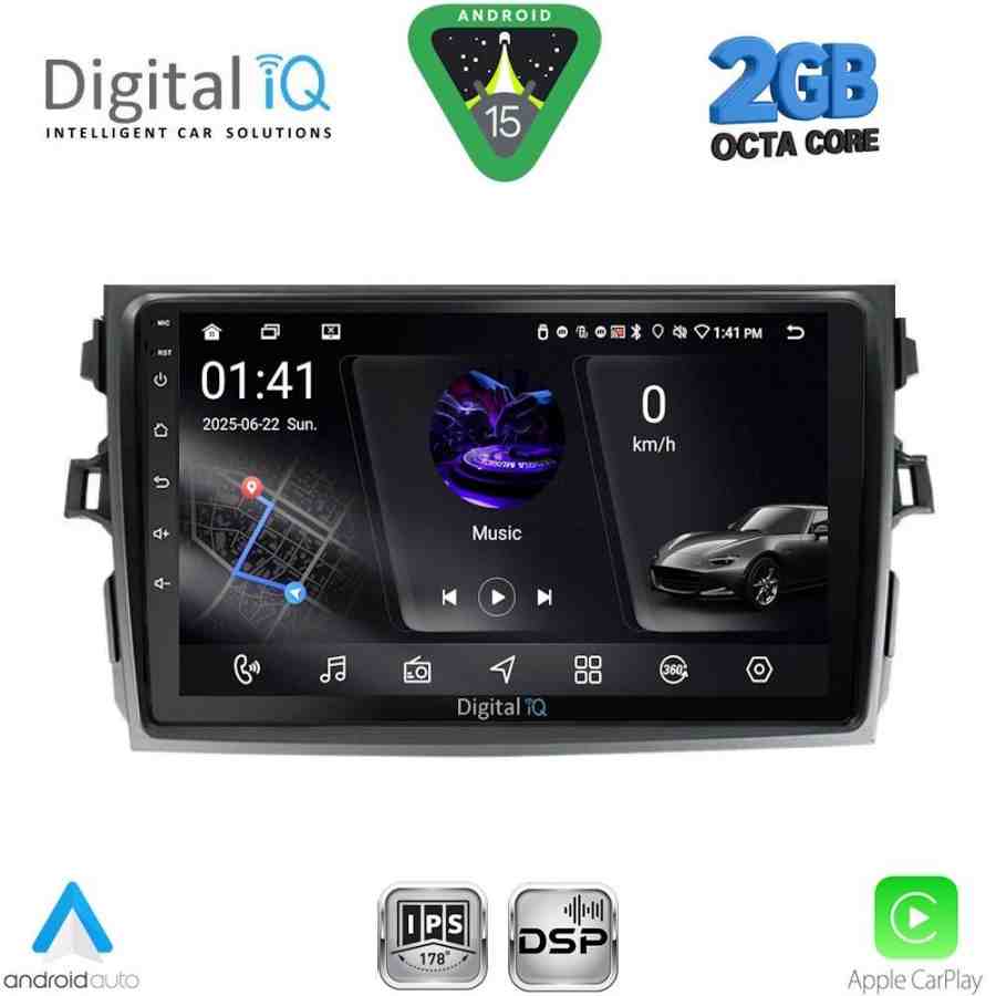 DIGITAL IQ RSF 4713_CPA (9inc) MULTIMEDIA TABLET for TOYOTA COROLLA 4D mod. 2006-2012