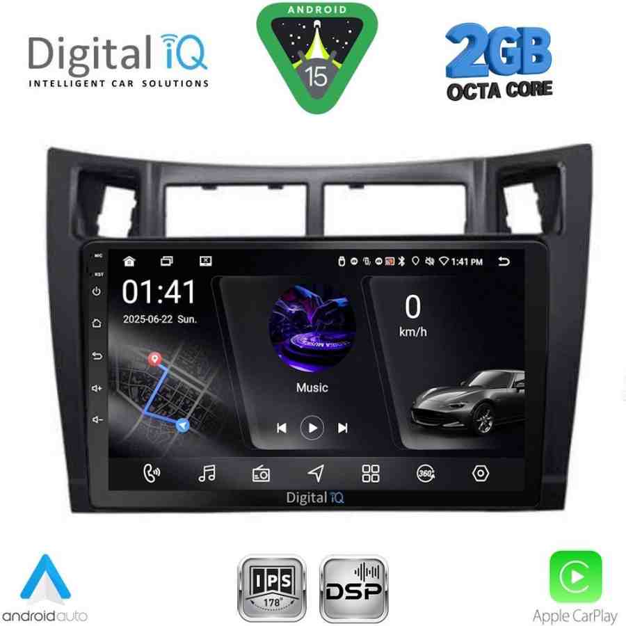 DIGITAL IQ RSF 4736BL_CPA (9inc) MULTIMEDIA TABLET for TOYOTA YARIS mod. 2006-2011 (BLACK)