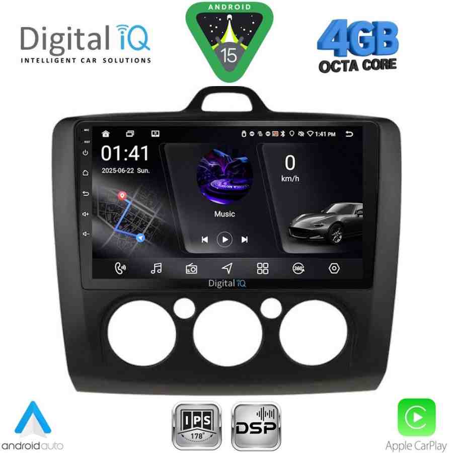 DIGITAL IQ RSG 6156BL_CPA A/C (9inc) MULTIMEDIA TABLET for FORD FOCUS mod. 2005-2012 (BLACK)