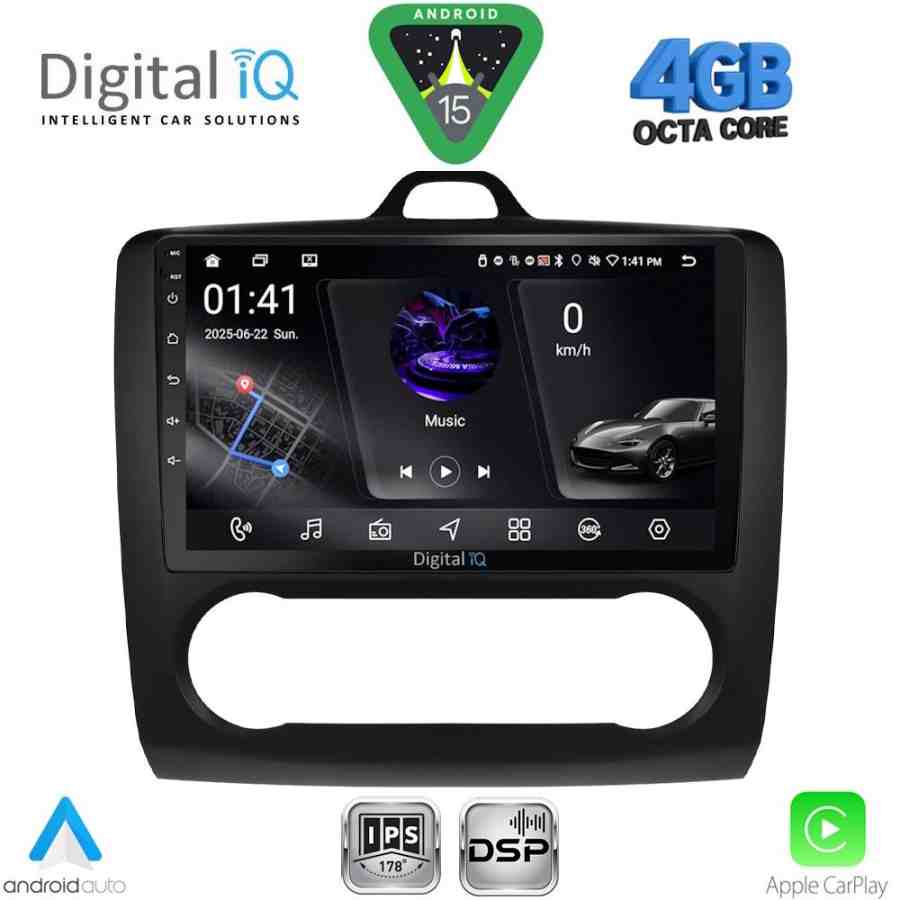DIGITAL IQ RSG 6156BL_CPA CLIMA (9inc) MULTIMEDIA TABLET for FORD FOCUS mod. 2005-2012 (BLACK)