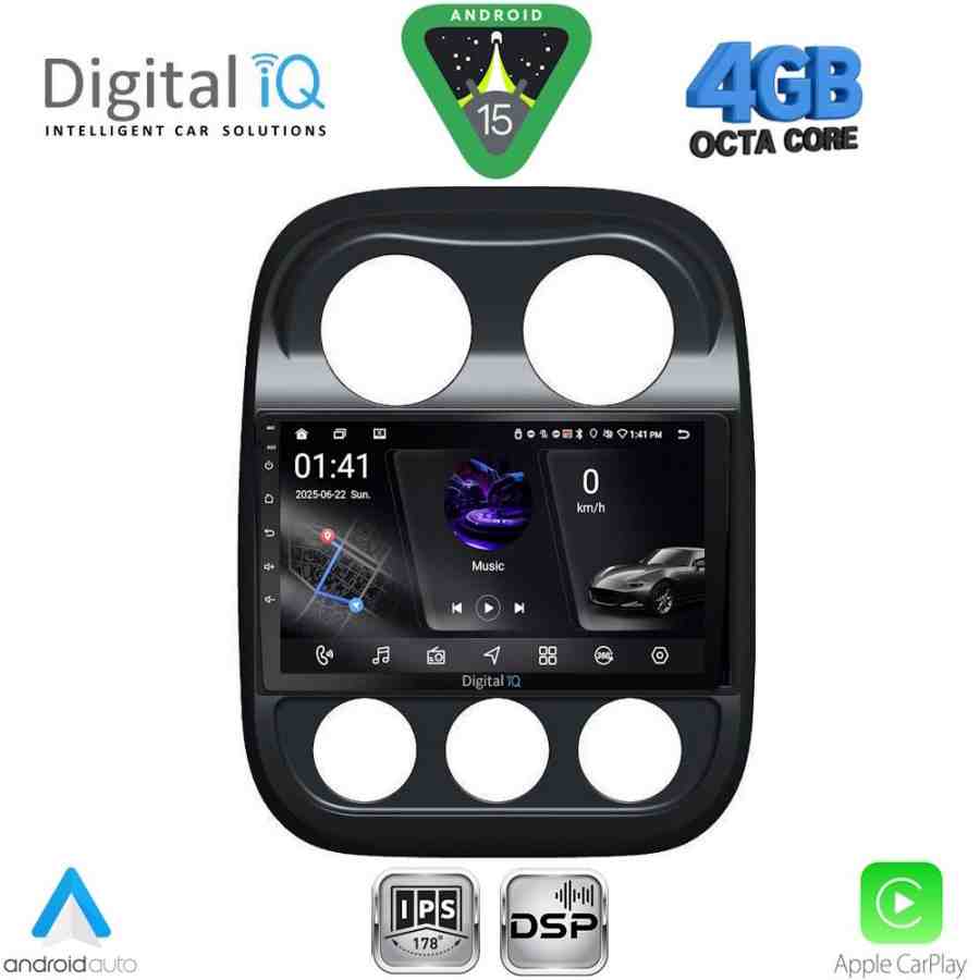 DIGITAL IQ RSG 6277_CPA (10inc) MULTIMEDIA TABLET for JEEP COMPASS - PATRIOT mod. 2007-2016