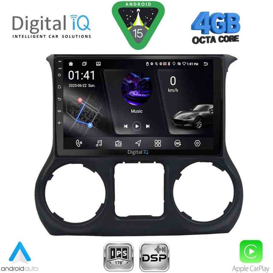 DIGITAL IQ RSG 6296_CPA (10inc) MULTIMEDIA TABLET for JEEP WRANGLER  mod. 2014-2017