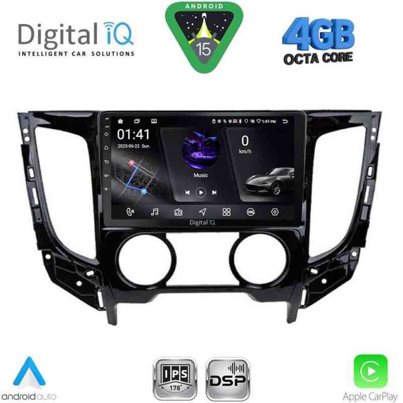 DIGITAL IQ RSG 6437_CPA A/C (9inc) MULTIMEDIA TABLET for MITSUBISHI L200 mod. 2015-2019 with A/C