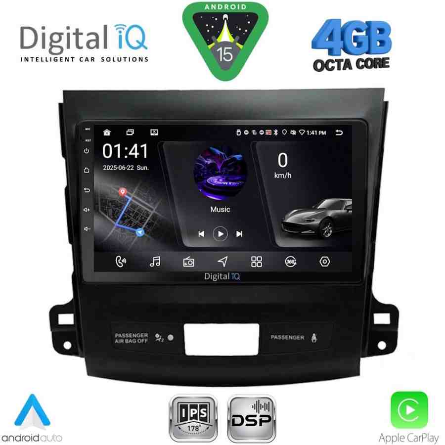 DIGITAL IQ RSG 6442_CPA (9inc) MULTIMEDIA TABLET for CITROEN C-CROSSER | MITSUBISHI OUTLANDER | PEUGEOT 4007  mod. 2006-2012
