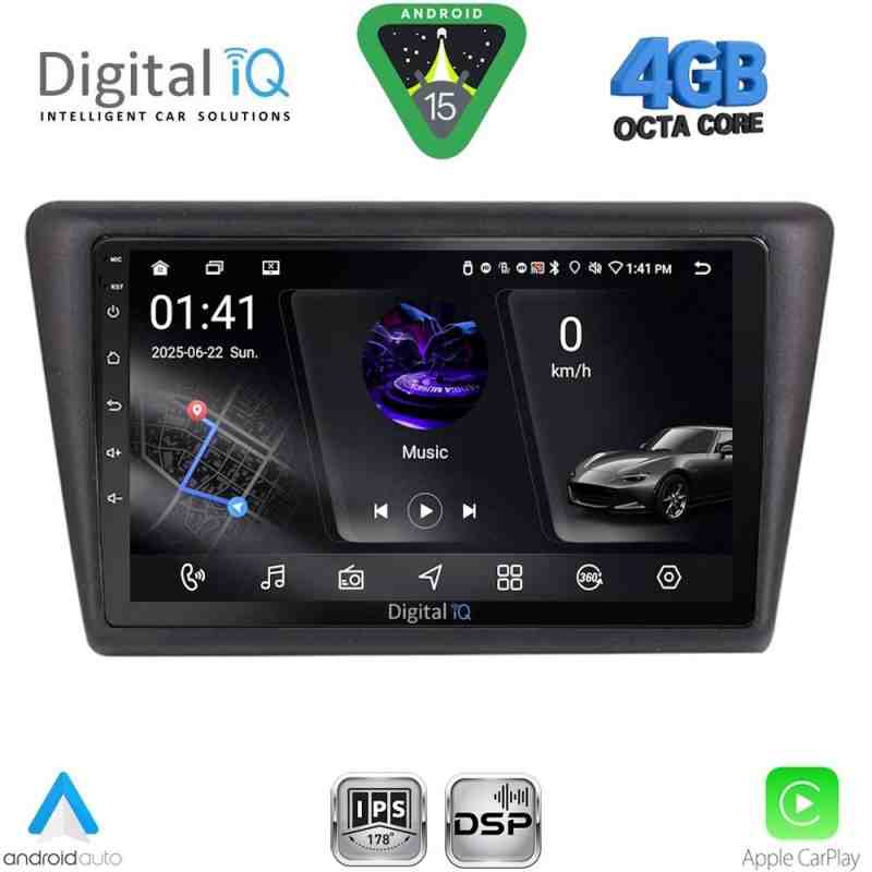 DIGITAL IQ RSG 6600_CPA (9inc) MULTIMEDIA TABLET for SKODA RAPID SPACEBACK mod. 2014-2019