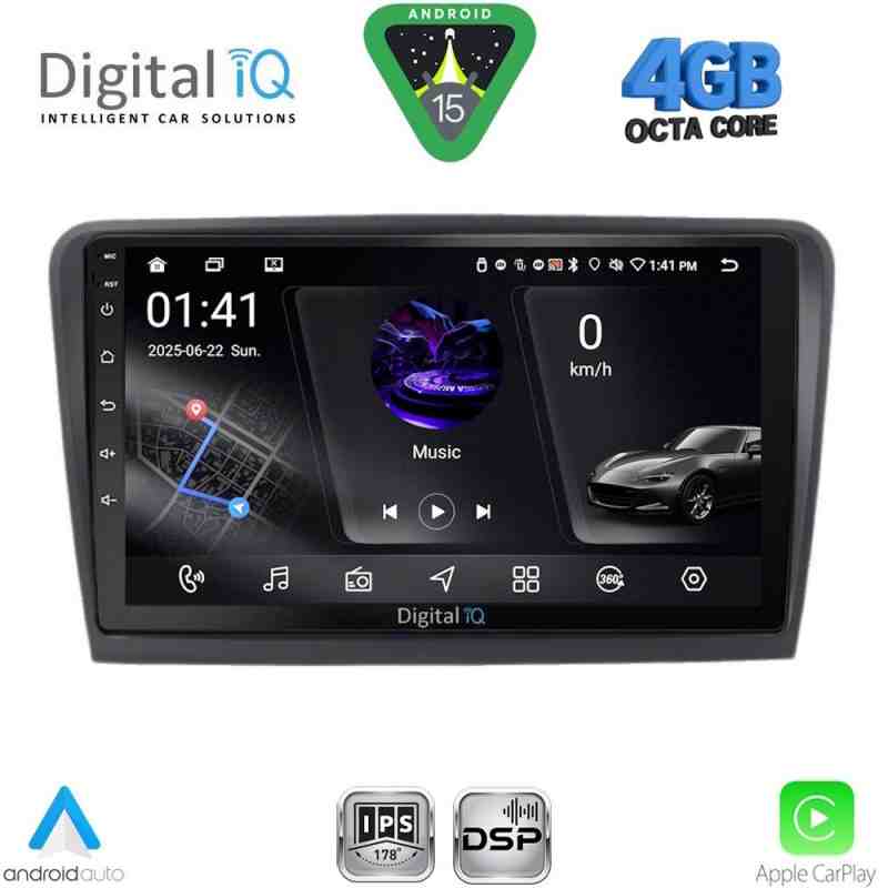 DIGITAL IQ RSG 6601_CPA (9inc) MULTIMEDIA TABLET for SKODA RAPID mod. 2012-2023
