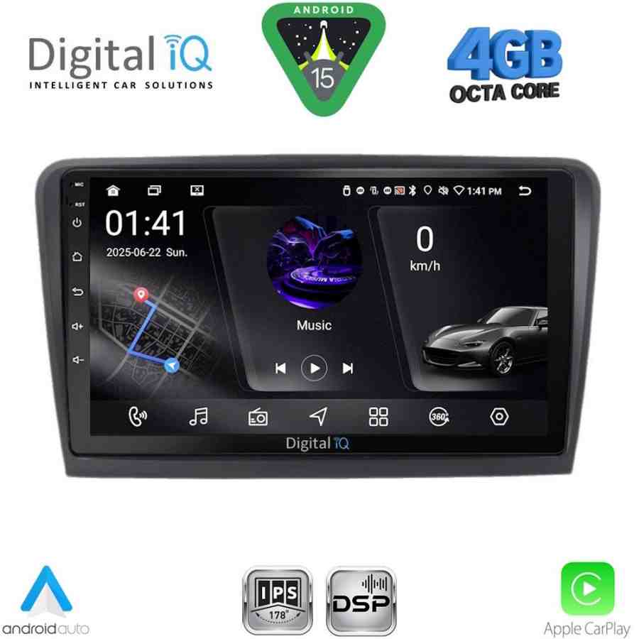 DIGITAL IQ RSG 6601_CPA (9inc) MULTIMEDIA TABLET for SKODA RAPID mod. 2012-2023