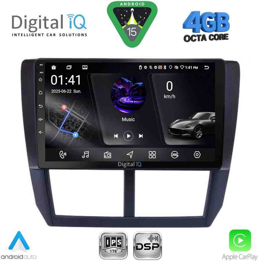 DIGITAL IQ RSG 6662_CPA (9inc) MULTIMEDIA TABLET for SUBARU FORESTER - IMPREZA - XV mod. 2008-2013
