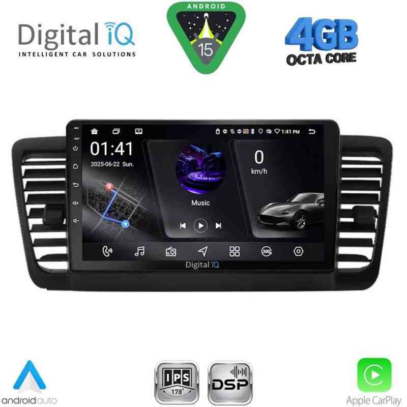 DIGITAL IQ RSG 6665_CPA (9inc) MULTIMEDIA TABLET for SUBARU LEGACY - OUTBACK mod. 2002-2008