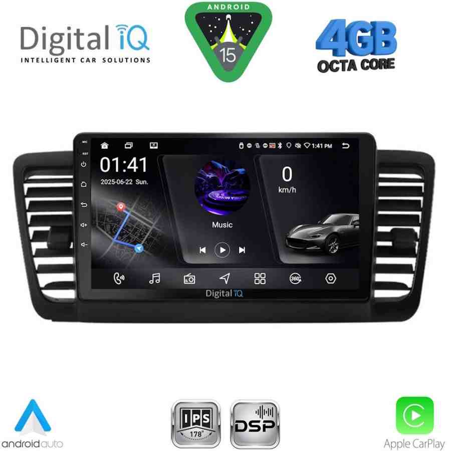 DIGITAL IQ RSG 6665_CPA (9inc) MULTIMEDIA TABLET for SUBARU LEGACY - OUTBACK mod. 2002-2008