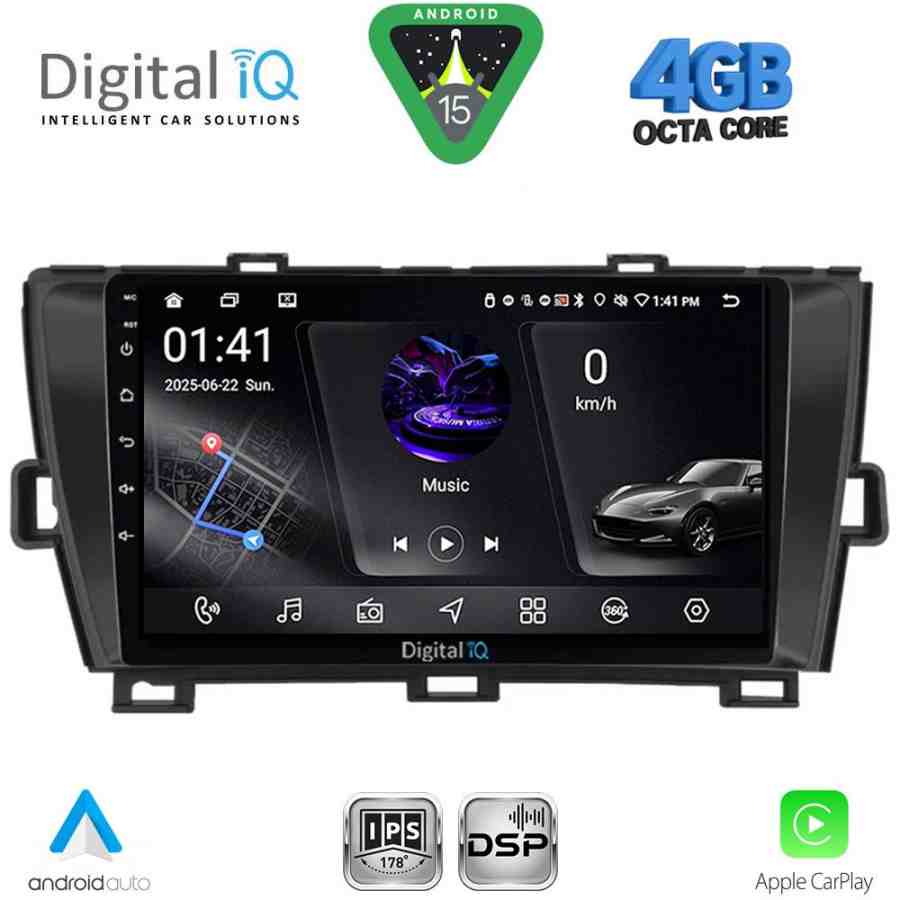 DIGITAL IQ RSG 6726BL_CPA (9inc) MULTIMEDIA TABLET for TOYOTA PRIUS mod. 2009-2015 (BLACK)
